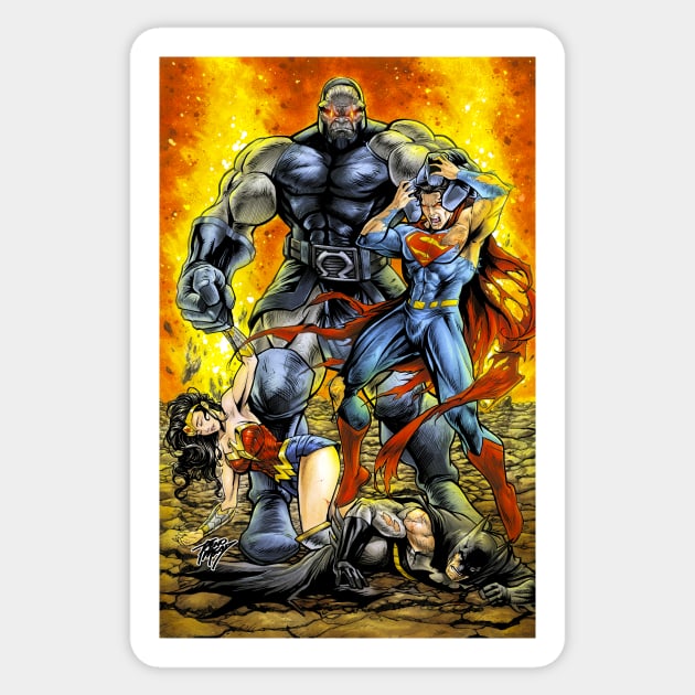 DARKSEID vs JUSTICE LEAGUE Sticker by renomsad